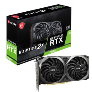 msi GeForce RTX 3060 Ventus 2X 12G OC, Gaming Graphics Card